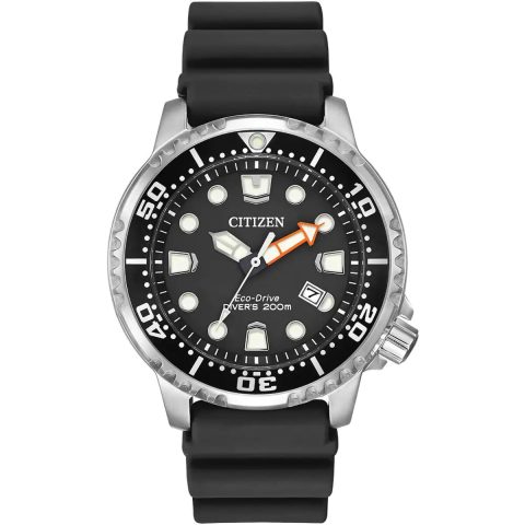 Citizen Mens Divers Watch BN0150-28E Black Front