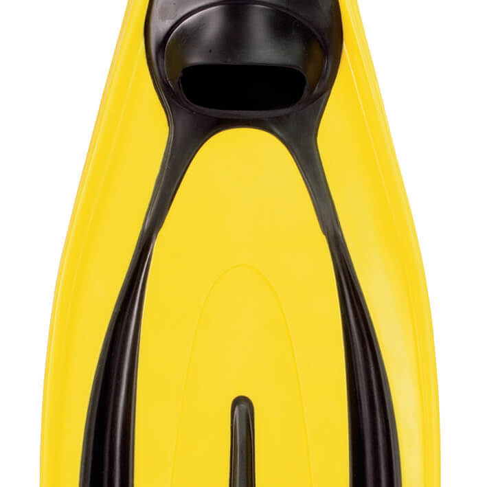 Mares Avanti Tre Full Foot Snorkelling Fins Yellow Close