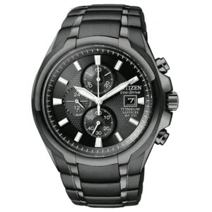 Citizen Mens Black Titanium Eco Drive Watch | CA0265-59E