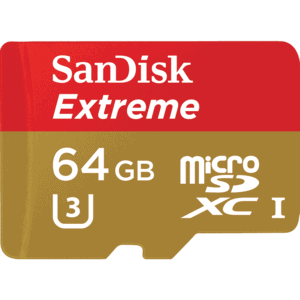 SanDisk Extreme 64GB Micro SDXC UHS-1 Card For Action Cameras