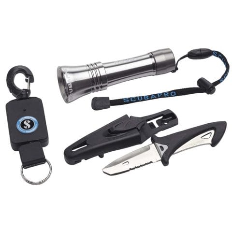Scubapro BCD Accessory Kit - BCD knife - Torch - Extender