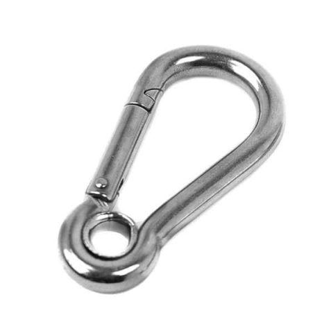 Marine Grade Stainless Steel Carabiner With Eye All Sizes
