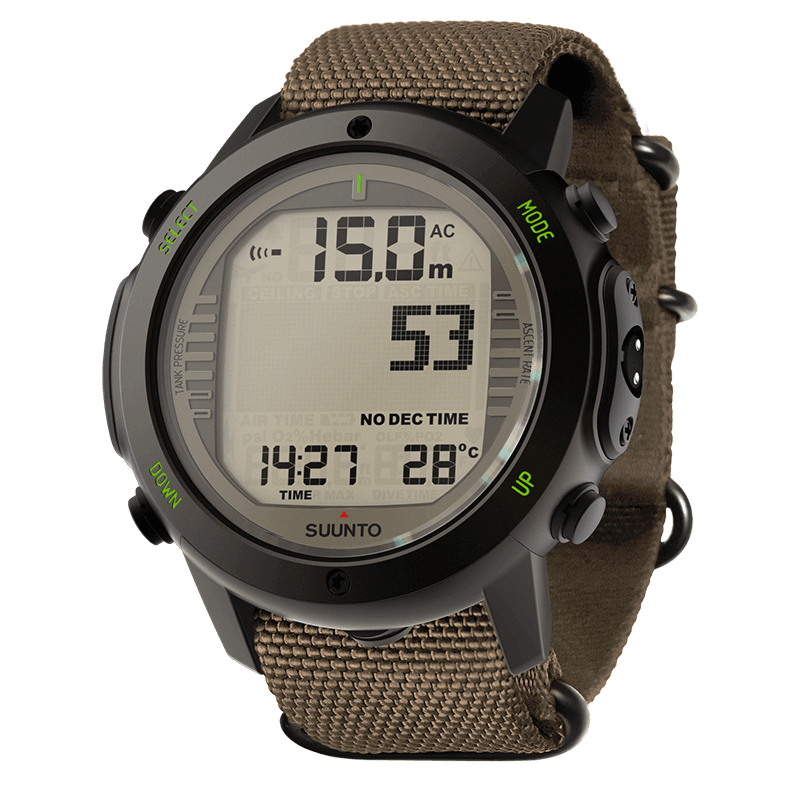 Suunto D6i Novo Stealth Zulu Dive Computer + USB Cable