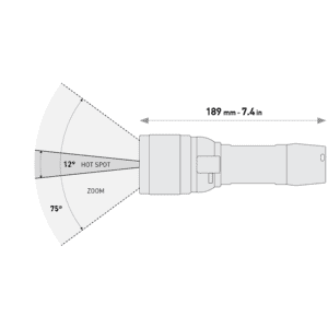 Mares EOS 15RZ Rechargeable Diving Torch - 1504 Lumens Dive Torch