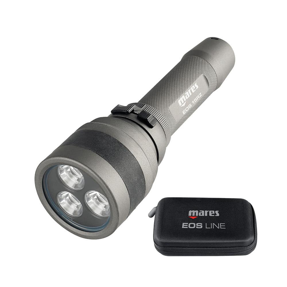 Mares EOS 15RZ Rechargeable Diving Torch - 1504 Lumens Dive Torch