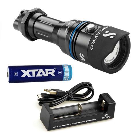Scubapro Nova 850R Wide Dive Torch C/W Battery & Charger