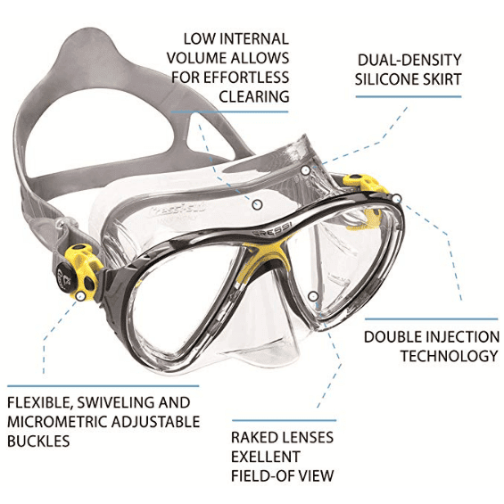 Cressi Big Eyes Evolution Mask - Clear Skirt