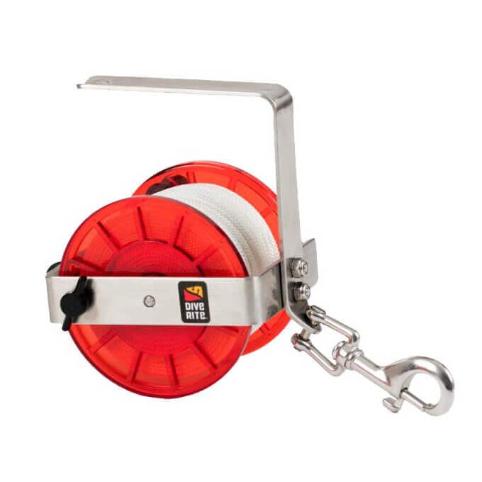 Dive Rite Primary Divers Wreck Reel - Large 122m Red Reel