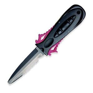 Aqualung Squeeze Lock BCD Dive Knife {Choose A Colour:Squeeze Lock Knife - Pink}