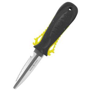 Aqualung Squeeze Lock BCD Dive Knife {Choose A Colour:Squeeze Lock Knife - Yellow}