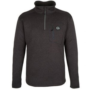 Gill Mens Knit Fleece - 1/4 Zip Graphite Fleece