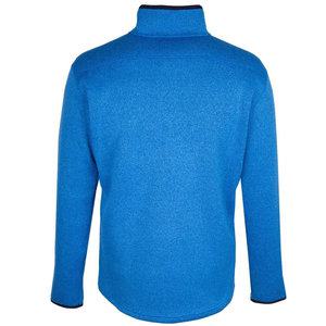 Gill Mens Knit Fleece - 1/4 Zip Blue Fleece