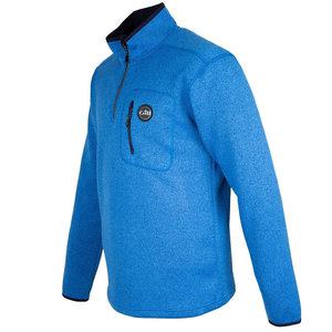 Gill Mens Knit Fleece - 1/4 Zip Blue Fleece