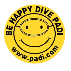 Be Happy Dive PADI Decal