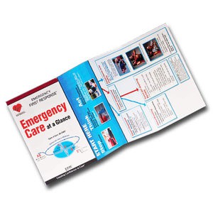 PADI EFR Emergency Care at a Glance Reference Card