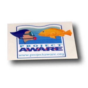 PADI Project AWARE Decal