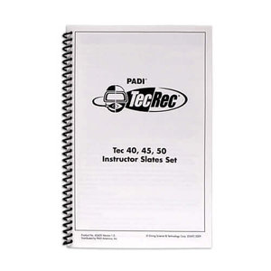 PADI Tec Instructor 40, 45 , 50 Slates