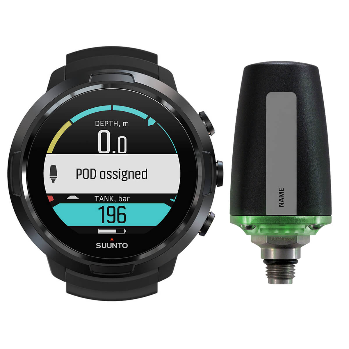 Suunto D5 Black Dive Computer + Tank Pod Bundle