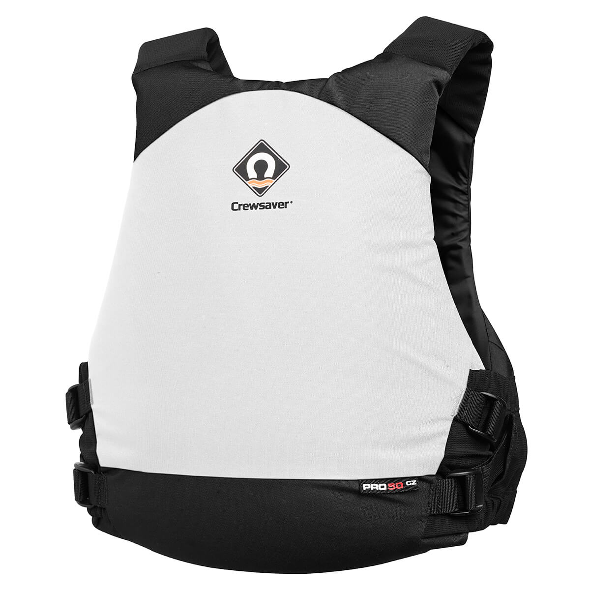 Crewsaver Pro 50N CZ Buoyancy Aid - Black White Centre Zip Adult