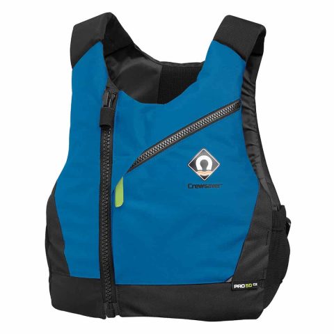 Crewsaver Pro 50 CZ Buoyancy Aid Blue Lime Front