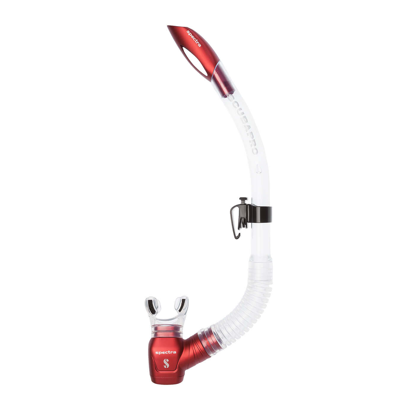 Scubapro Spectra Semi Dry Snorkel Clear/Red