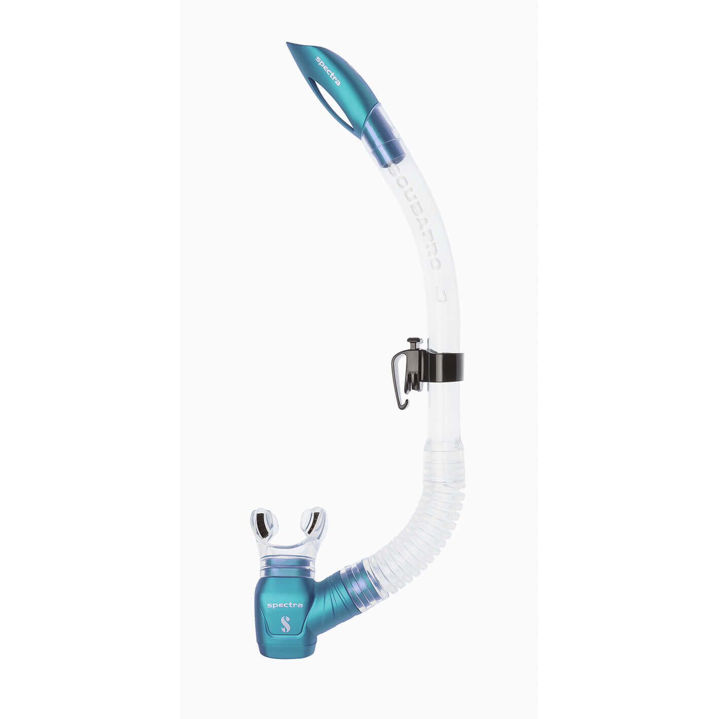 Scubapro Spectra Semi Dry Snorkel Clear/Turquoise