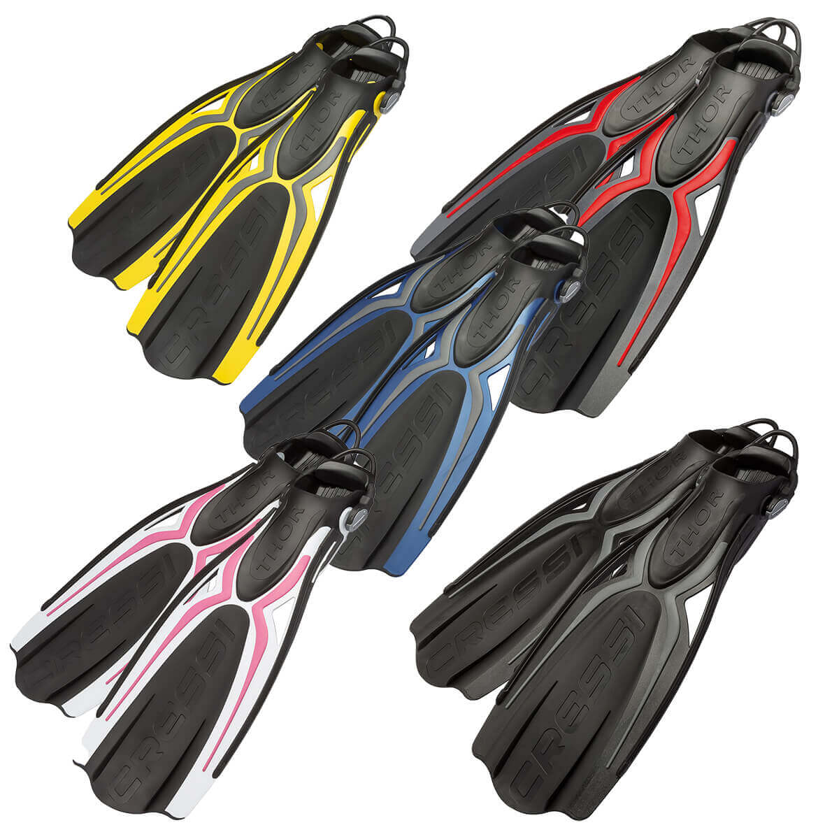 Cressi Thor Diving Fin - EBS Strap - All Colours