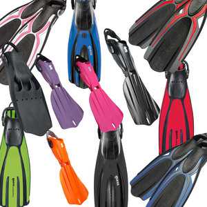 Diving Fins - Open Heel Adjustable Fins