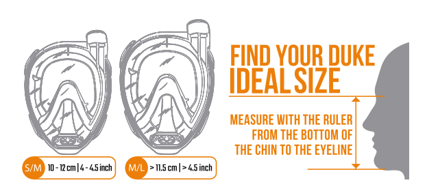Cressi Duke Fitting and Size Guide