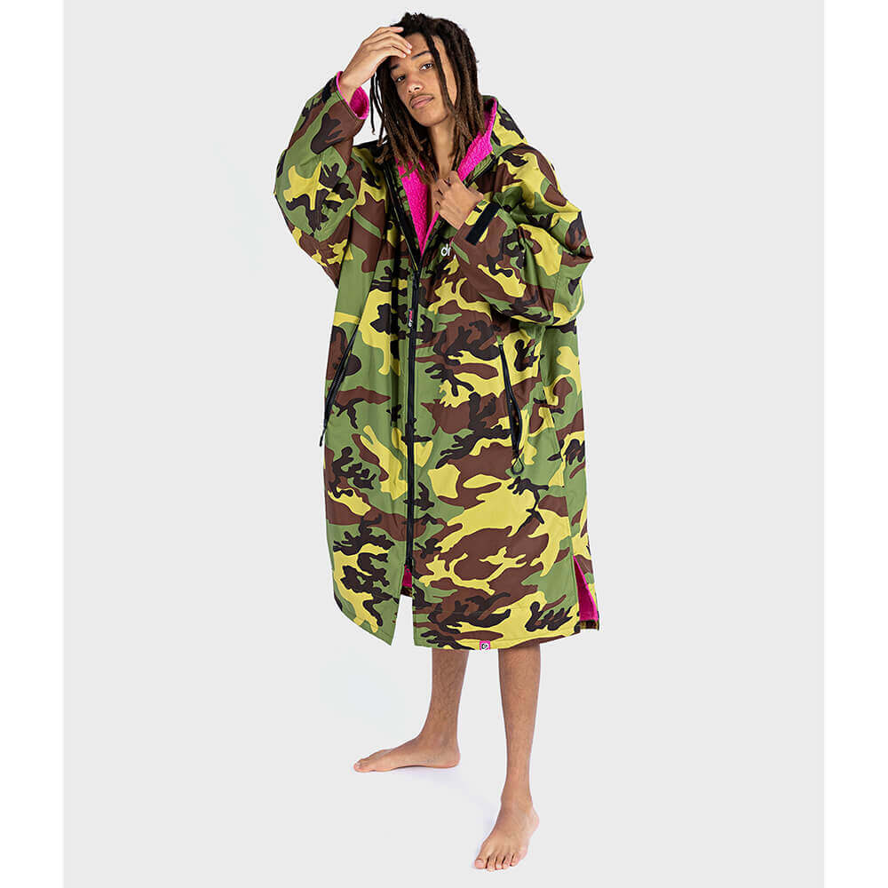 Dryrobe Advanced Long Sleeve Camo Ping Worn