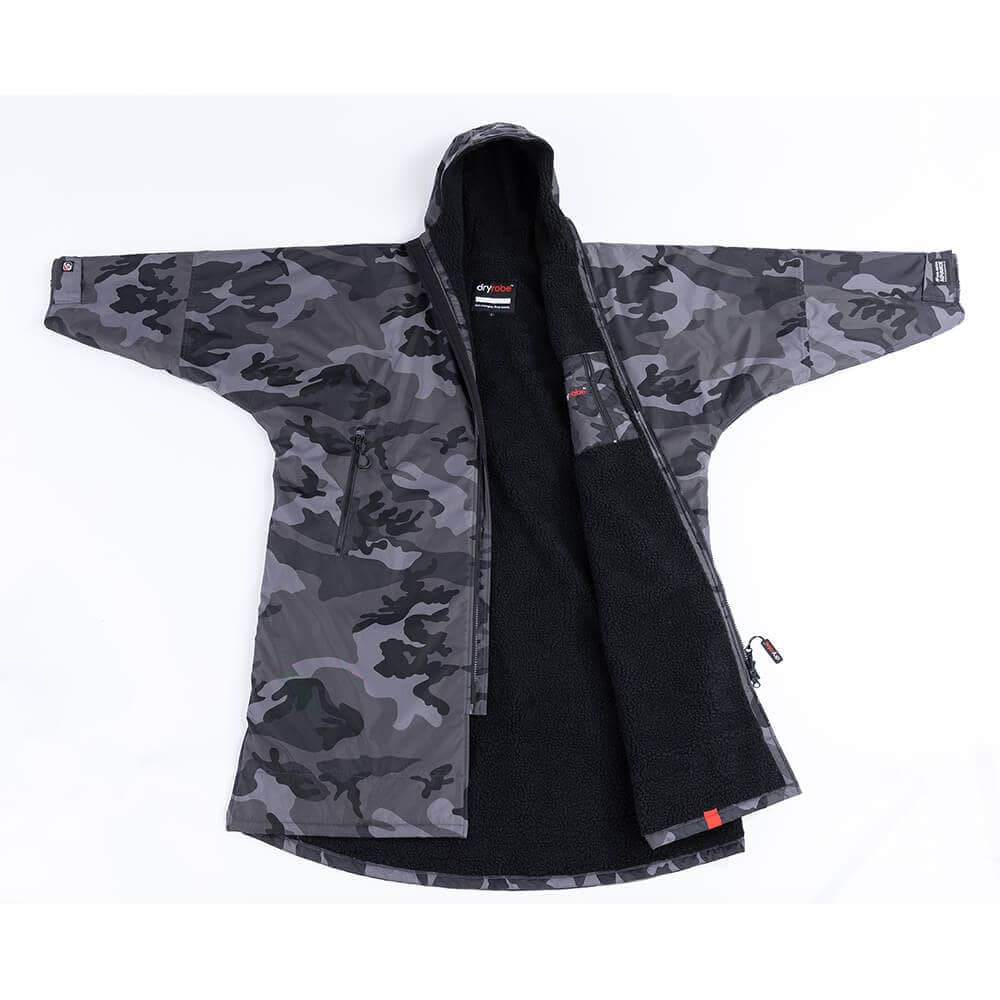 Dryrobe Advanced Long Sleeve Black Camo Black Flat