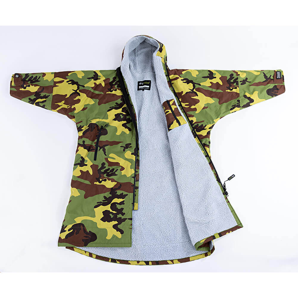 Dryrobe Advanced Long Sleeve Camo Grey Flat