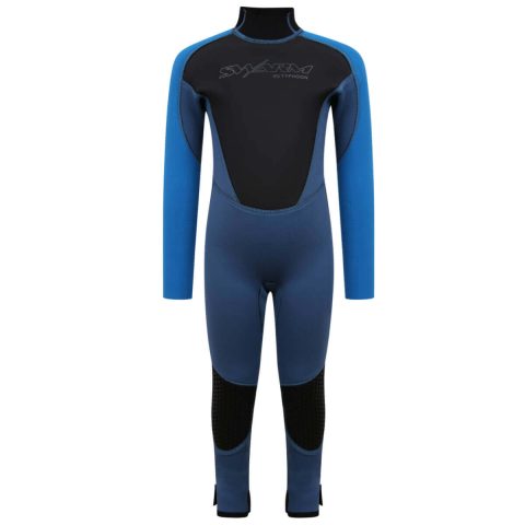 Typhoon Swarm Infants 3mm Wetsuit - 1 Piece Steamer Steel Blue / Blue