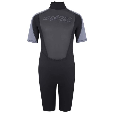 Typhoon Swarm Childrens Shorty Wetsuit - Black / Graphite