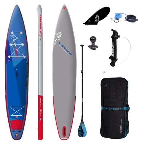 Starboard Touring Deluxe 14' iSUP - Paddleboard Bundle Includes Tiki Tech Carbon Fibre Paddle