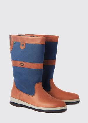 Dubarry Shamrock Sailing Boot - Navy/Brown + Gore-Tex