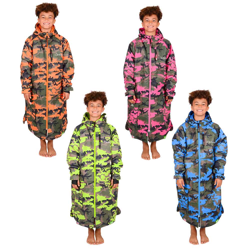 Charlie Mcleod Kids Eco Long Sleeve Change Robe Camo