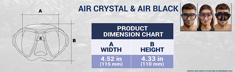 Cressi Air Mask Size Guide