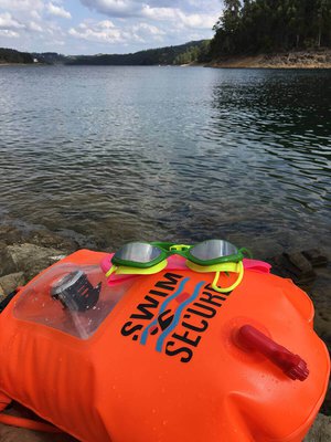 Swim Secure 28L Window Dry Bag - Tow Float - Orange