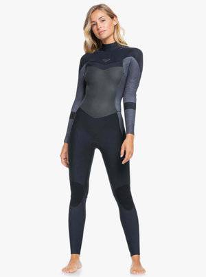 Roxy Womens Syncro 5/4/3 Wetsuit - Back Zip - Jet Black