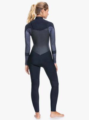 Roxy Womens 5/4/3 Syncro Chest Zip Winter Wetsuit - Jet Black