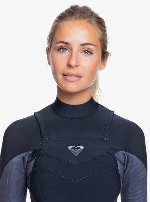 Roxy Womens 5/4/3 Syncro Chest Zip Winter Wetsuit - Jet Black