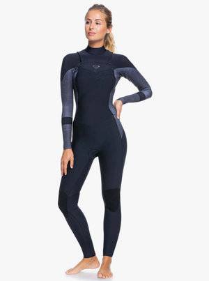 Roxy Womens 5/4/3 Syncro Chest Zip Winter Wetsuit - Jet Black
