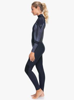 Roxy Womens 5/4/3 Syncro Chest Zip Winter Wetsuit - Jet Black