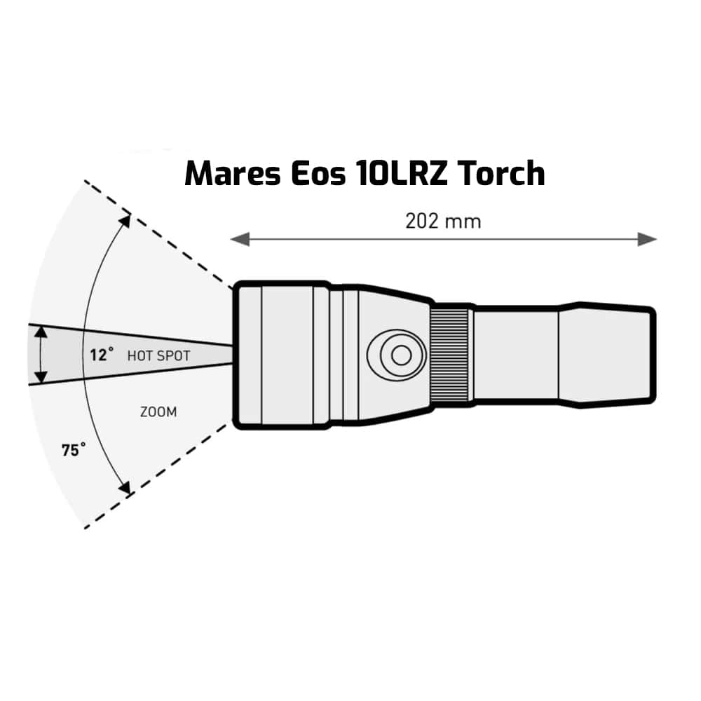 Mares Eos 10lrz Torch Beam