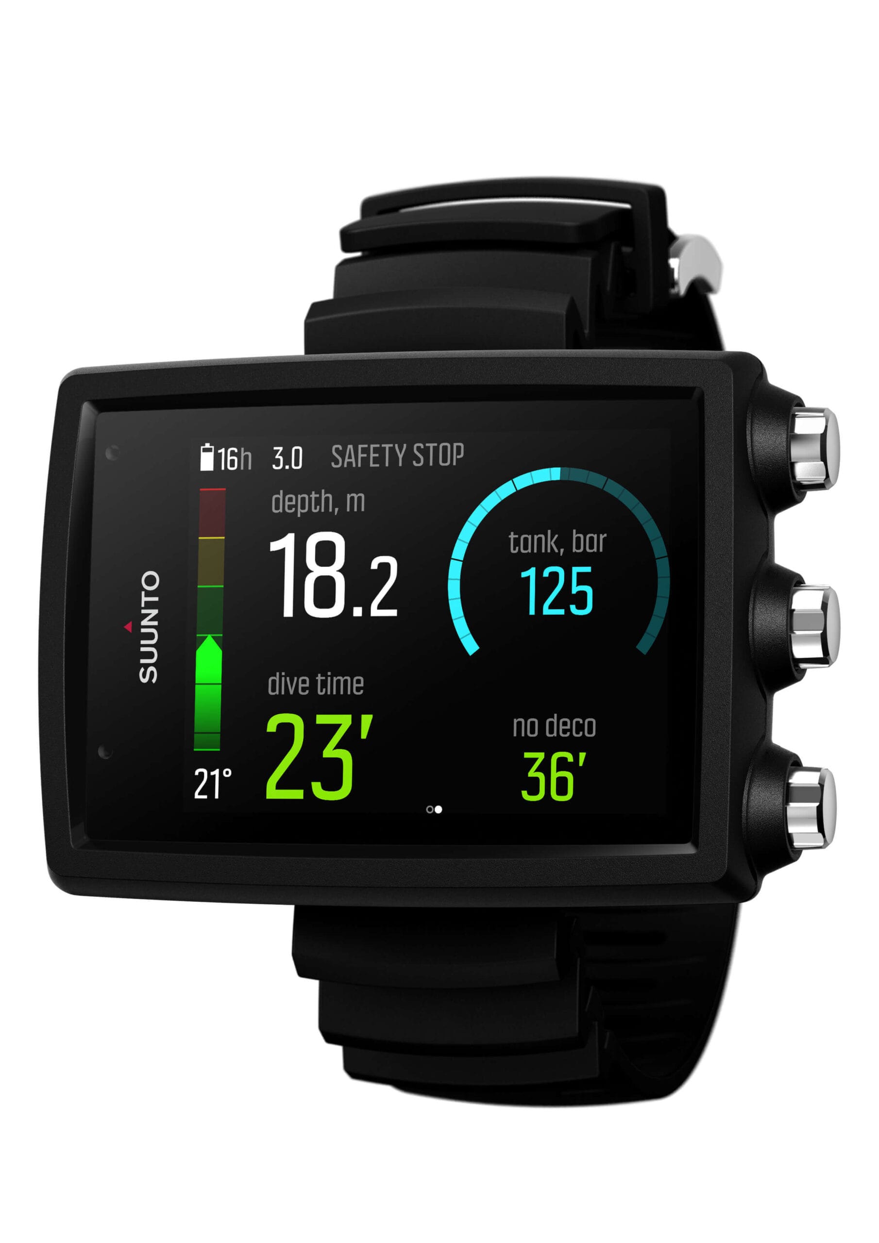 Suunto Eon Core Dive Computer Black Dive Display