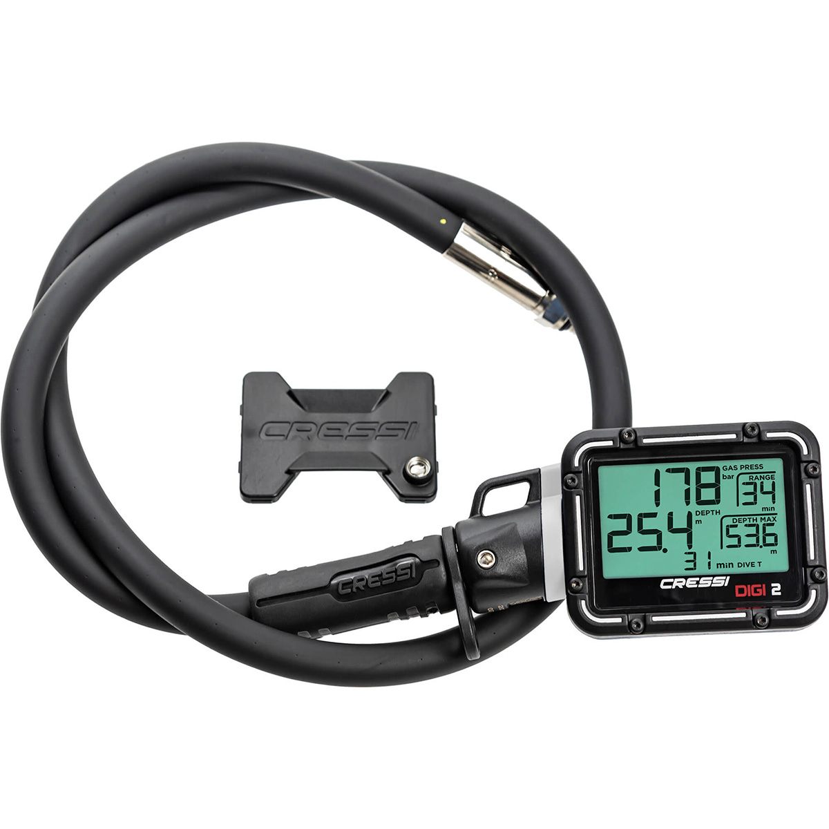 Cressi Digi 2 Digital SPG Complete View White