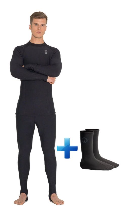 Fourth Element Mens Xerotherm 3 Piece Set Leggings, TOp + Socks