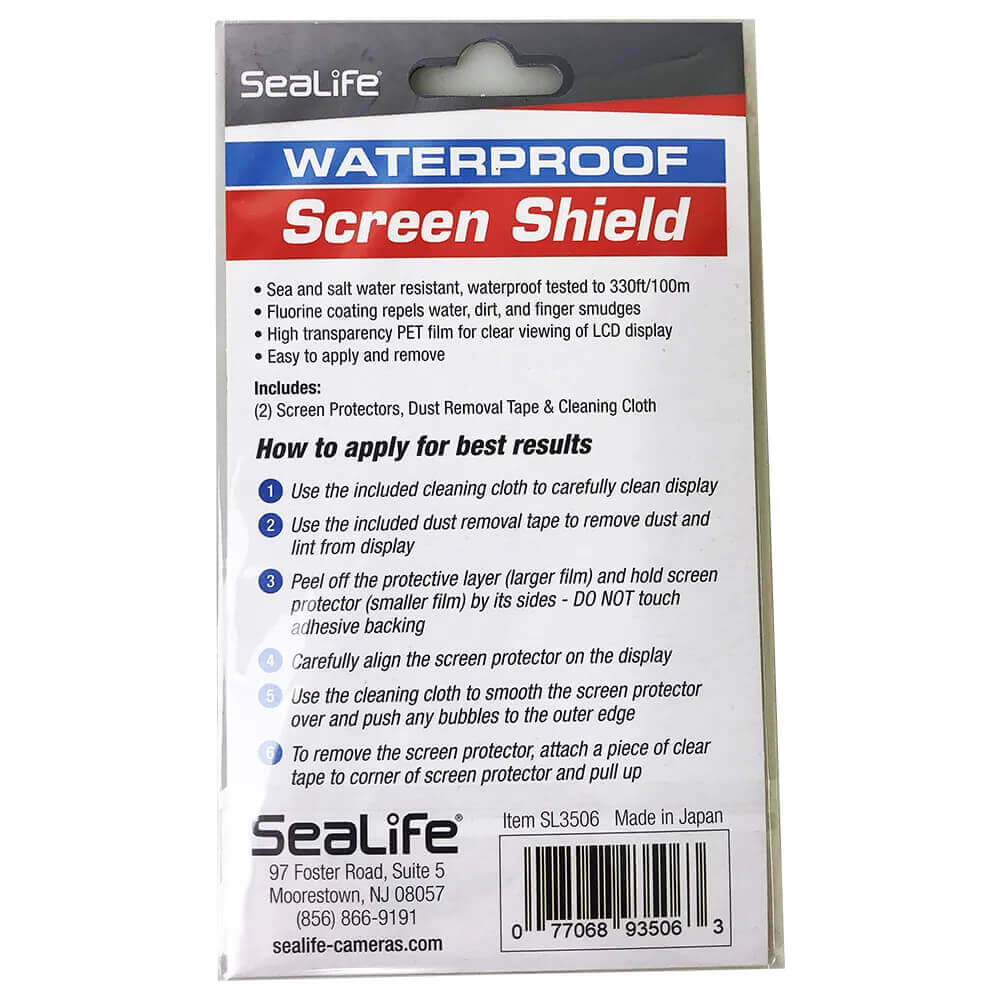 Sealife Screen Shield Display Protector For ReefMaster RM-4K Camera #SL3506