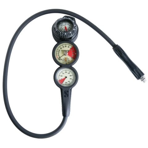 Scubapro 3 gauge Inline Console SPG, Depth and Compass
